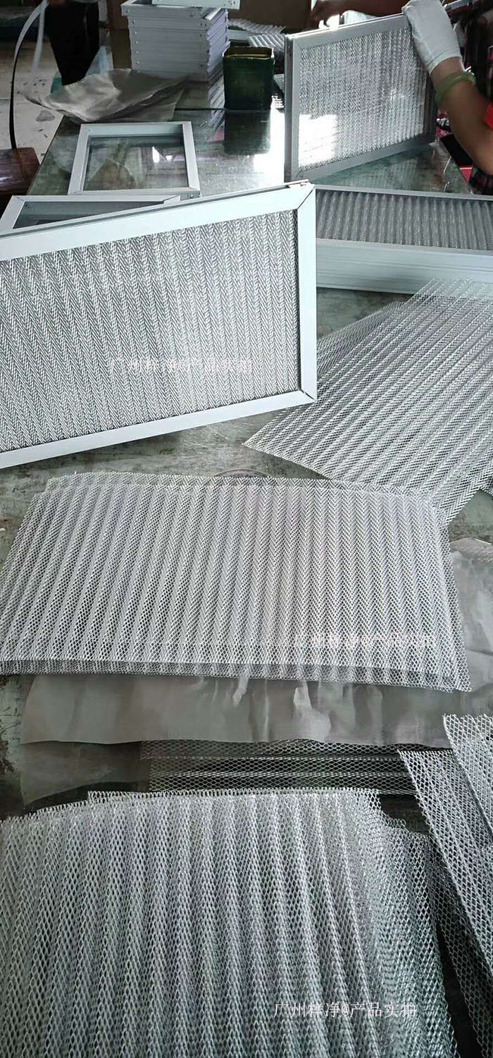 金屬網(wǎng)過(guò)濾器框架：鍍鋅鋼板、鋁合金或不銹鋼