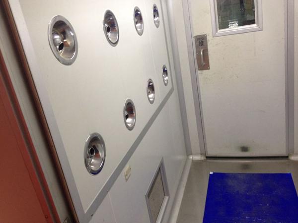 彩鋼板風(fēng)淋通道 彩鋼板風(fēng)淋通道實物圖